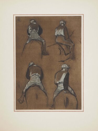 Les quatre jockeys de Edgar Degas, Impresión a la venta en Singulart
