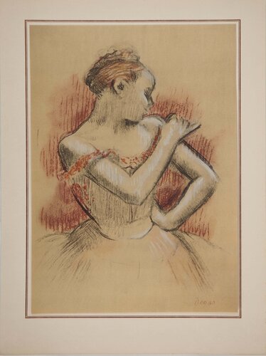 Danseuse rattachant son tutu by Edgar Degas, Print for Sale on Singulart