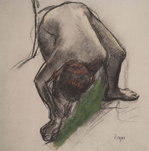 Etude d'une ballerine nue von Edgar Degas, Druck kaufen auf Singulart