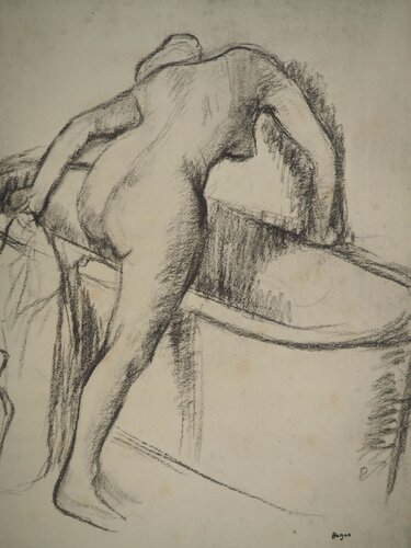 Femme sortant du bain von Edgar Degas, Druck kaufen auf Singulart