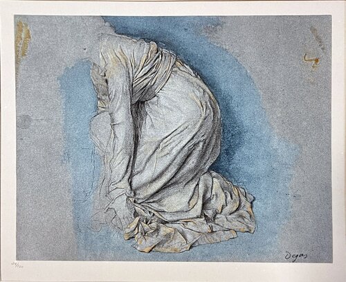 A genoux von Edgar Degas, Druck kaufen auf Singulart
