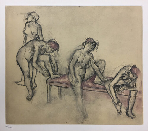 Untitled Lithograph from "Danse Dessins" 1936 di Edgar Degas, Stampa in vendita su Singulart