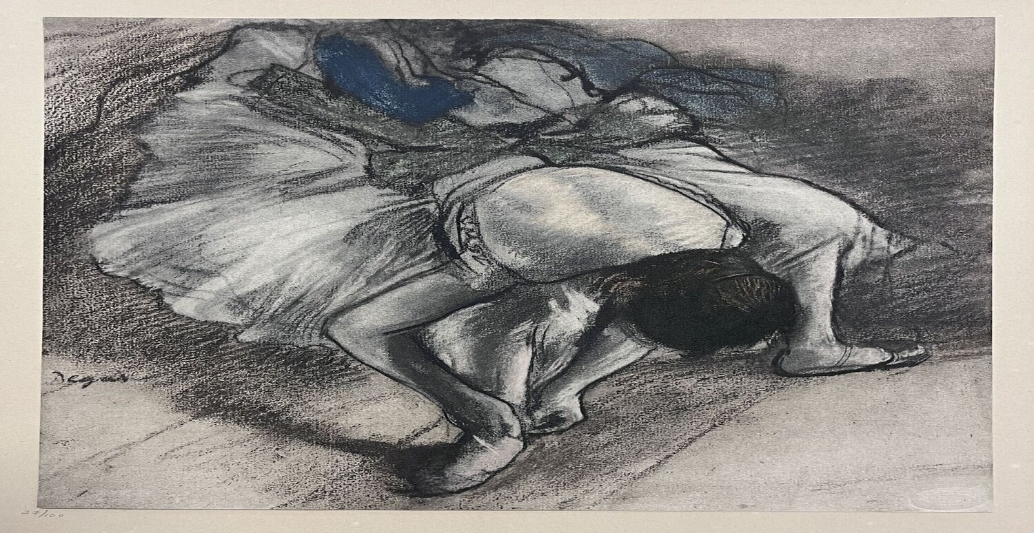Femme qui s'étend Edgar Degas Druck zu verkaufen