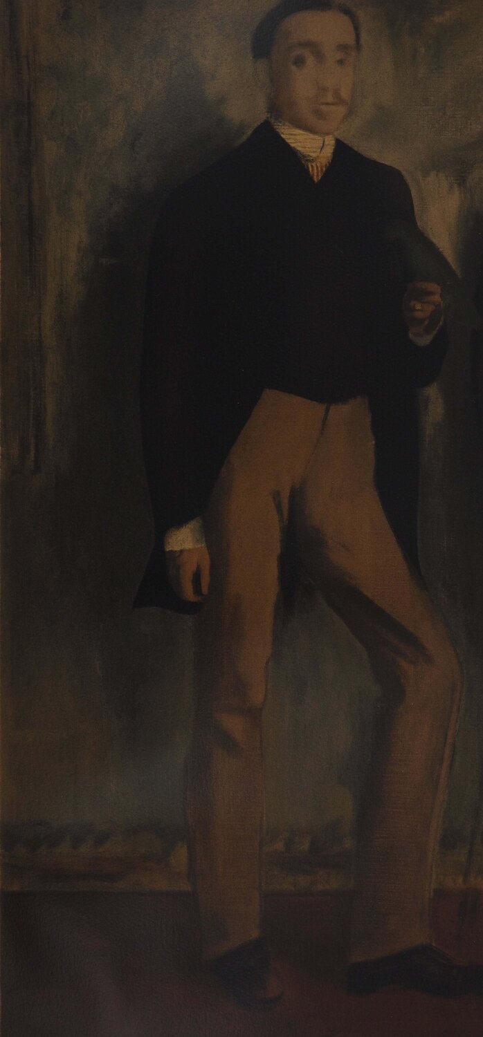 Deux hommes en pied Edgar Degas Druck zu verkaufen