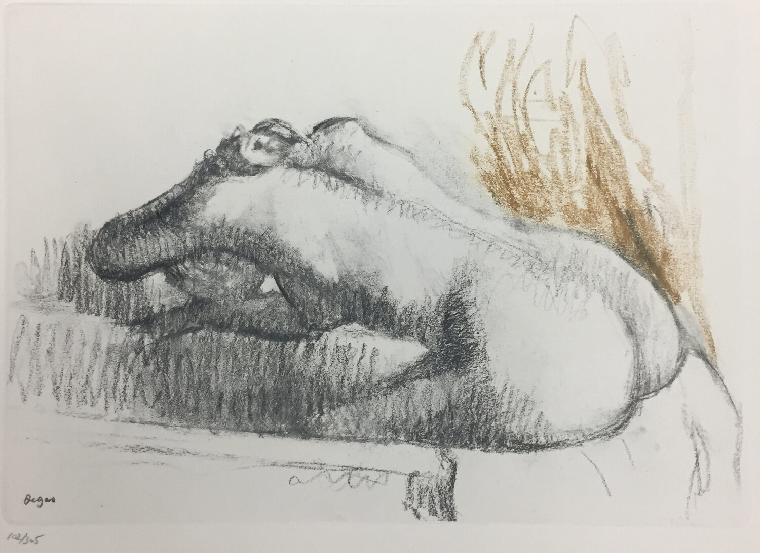 Untitled Lithograph from "Danse Dessins" 1936 Edgar Degas Print for sale