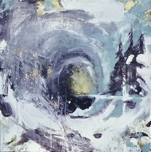 abstract meditation: Moksha di Angie Brooksby-Arcangioli, Pittura in vendita su Singulart