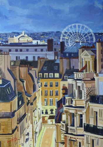 La Grande Roue di Angie Brooksby-Arcangioli, Pittura in vendita su Singulart