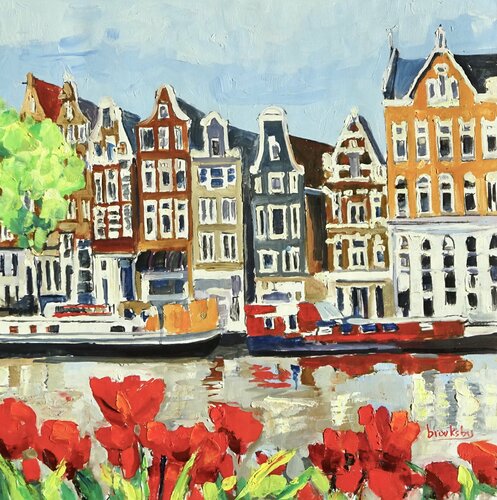 Tulips, My Love? di Angie Brooksby-Arcangioli, Pittura in vendita su Singulart