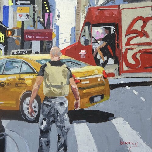 Back to the City de Angie Brooksby-Arcangioli, Pintura a la venta en Singulart
