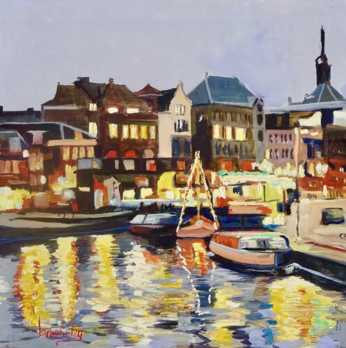 Night Port Reflections Angie Brooksby-Arcangioli