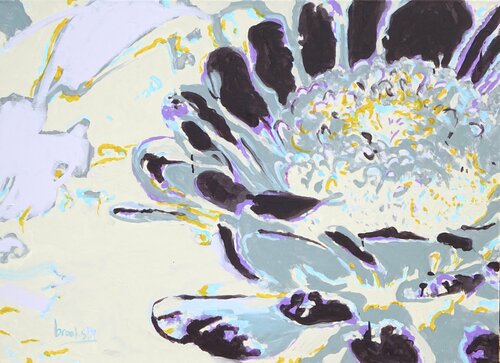 abstract Flower of Life par Angie Brooksby-Arcangioli, Peinture en vente sur Singulart