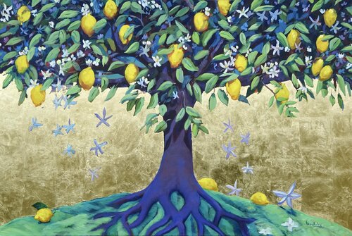 Lemon Tree of Life di Angie Brooksby-Arcangioli, Pittura in vendita su Singulart