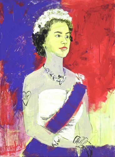 I had a Dream of the Queen di Angie Brooksby-Arcangioli, Pittura in vendita su Singulart