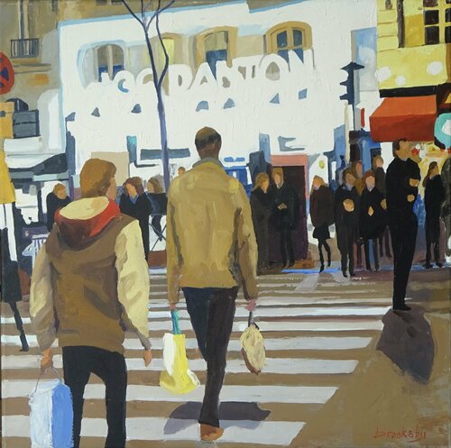 Paris night: UGC Mabillon di Angie Brooksby-Arcangioli, Pittura in vendita su Singulart