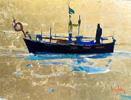 Gold light - Riviera Fisherman Angie Brooksby-Arcangioli