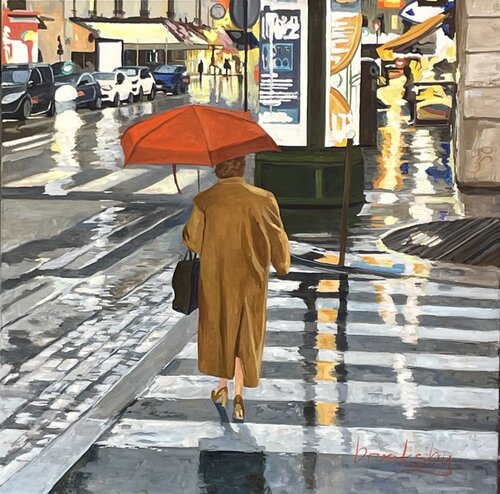 Paris Rendez-Vous by Angie Brooksby-Arcangioli, 油畫 for Sale on Singulart