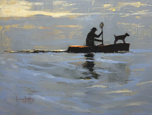 Kayak Dream by Angie Brooksby-Arcangioli, Painting for Sale on Singulart