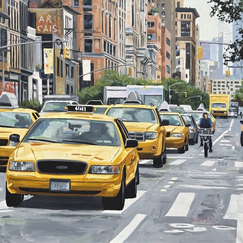 Uptown Flow- New York City cityscape Angie Brooksby-Arcangioli