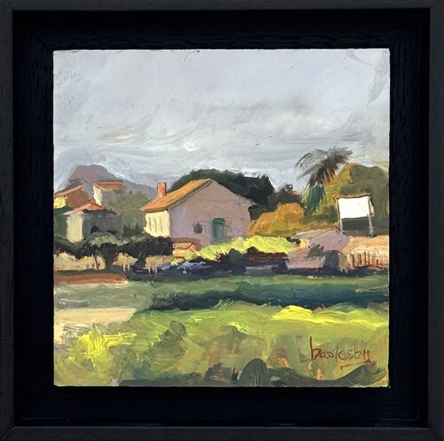 Chemin Verlaque - plein air painting Angie Brooksby-Arcangioli