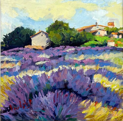 Riviera Lavender Love von Angie Brooksby-Arcangioli, Malerei kaufen auf Singulart