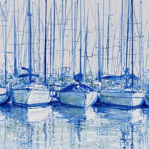Porto Cervo Morning van Angie Brooksby-Arcangioli, Schilderij te koop op Singulart