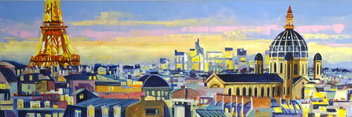 Blue Hour on the Roof tops Angie Brooksby-Arcangioli