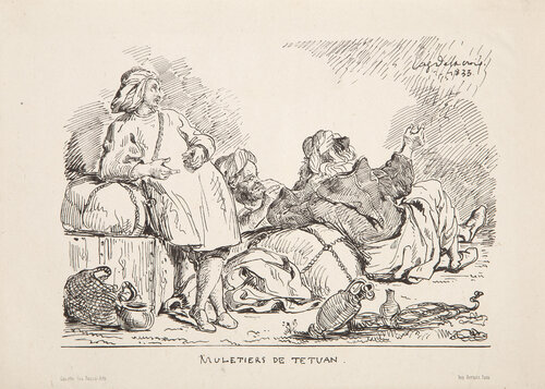 Muletiers de Tetuan by Eugène Delacroix, Print for Sale on Singulart