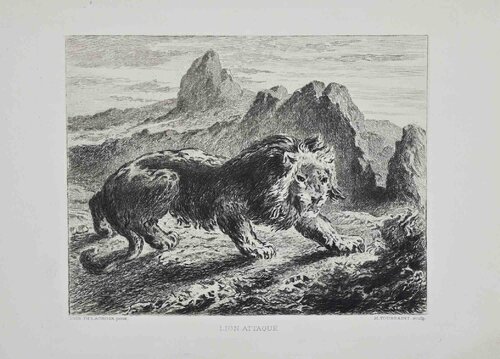 Lion by Eugène Delacroix, Print for Sale on Singulart