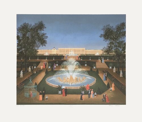 Le Parc du Château de Versailles di Fabienne Delacroix, Stampa in vendita su Singulart