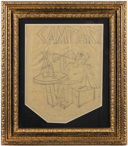 Campari, the Bitter Seller de Fortunato Depero, Obra en papel a la venta en Singulart