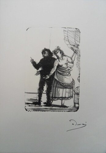 Les amoureux sur scène by André Derain, 版画 for Sale on Singulart