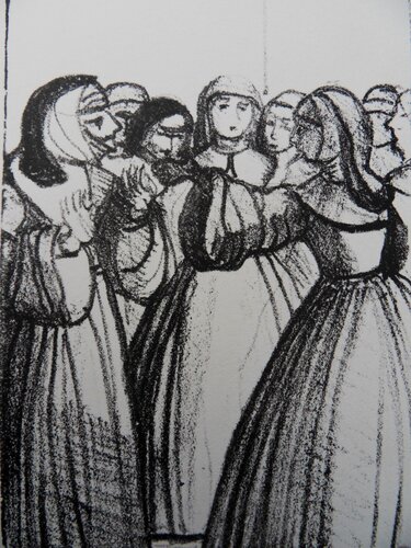 Au couvent, Conversation entre religieuses by André Derain, 인쇄 for Sale on Singulart