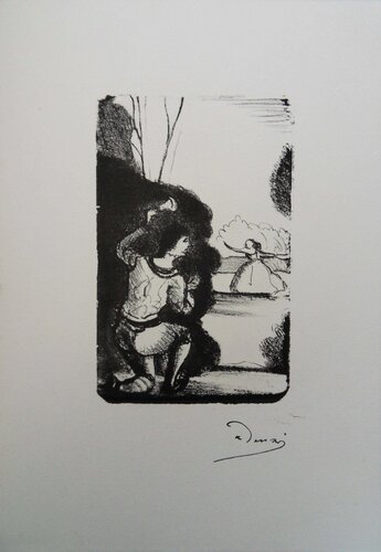 Cache cache dans un jardin, Lithographie originale signée par André Derain, Édition en vente sur Singulart