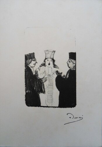 Justice, Juge et Avocats, Lithographie originale signée par André Derain, Édition en vente sur Singulart