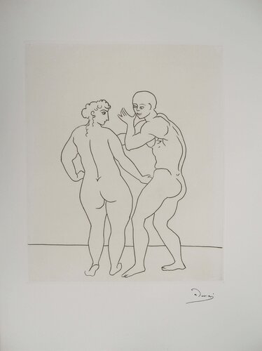 Jeune couple se découvrant par André Derain, Édition en vente sur Singulart