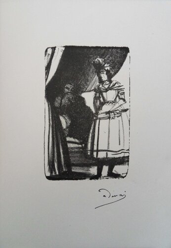 Mystère, L’homme de l’ombre, Lithographie originale signée par André Derain, Édition en vente sur Singulart