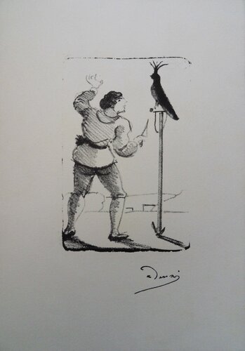 L’éleveur d’oiseau, Lithographie originale signée par André Derain, Édition en vente sur Singulart