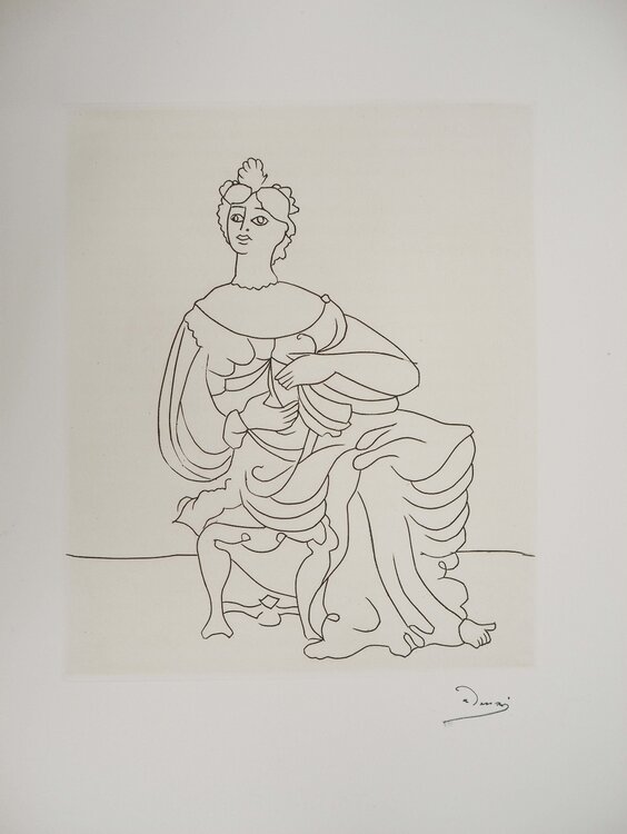Femme en grande robe André Derain