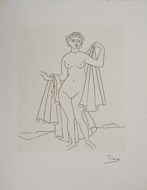 Jeune femme dévêtue André Derain