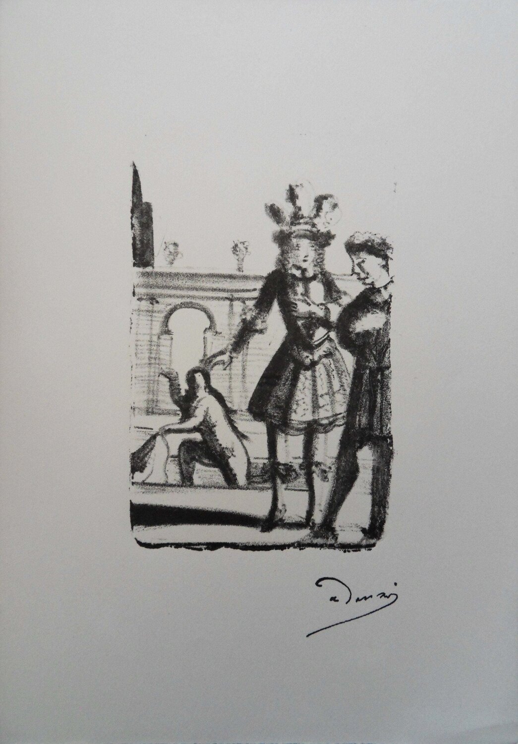 Elégants à Versailles André Derain Impresión en venta