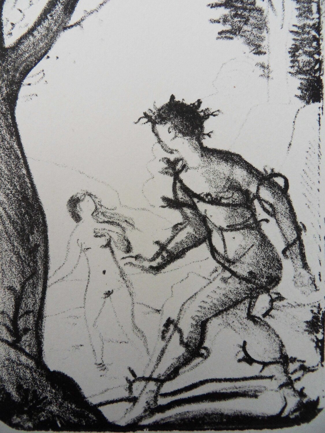 La nymphe surprise pendant son bain André Derain Druck zu verkaufen
