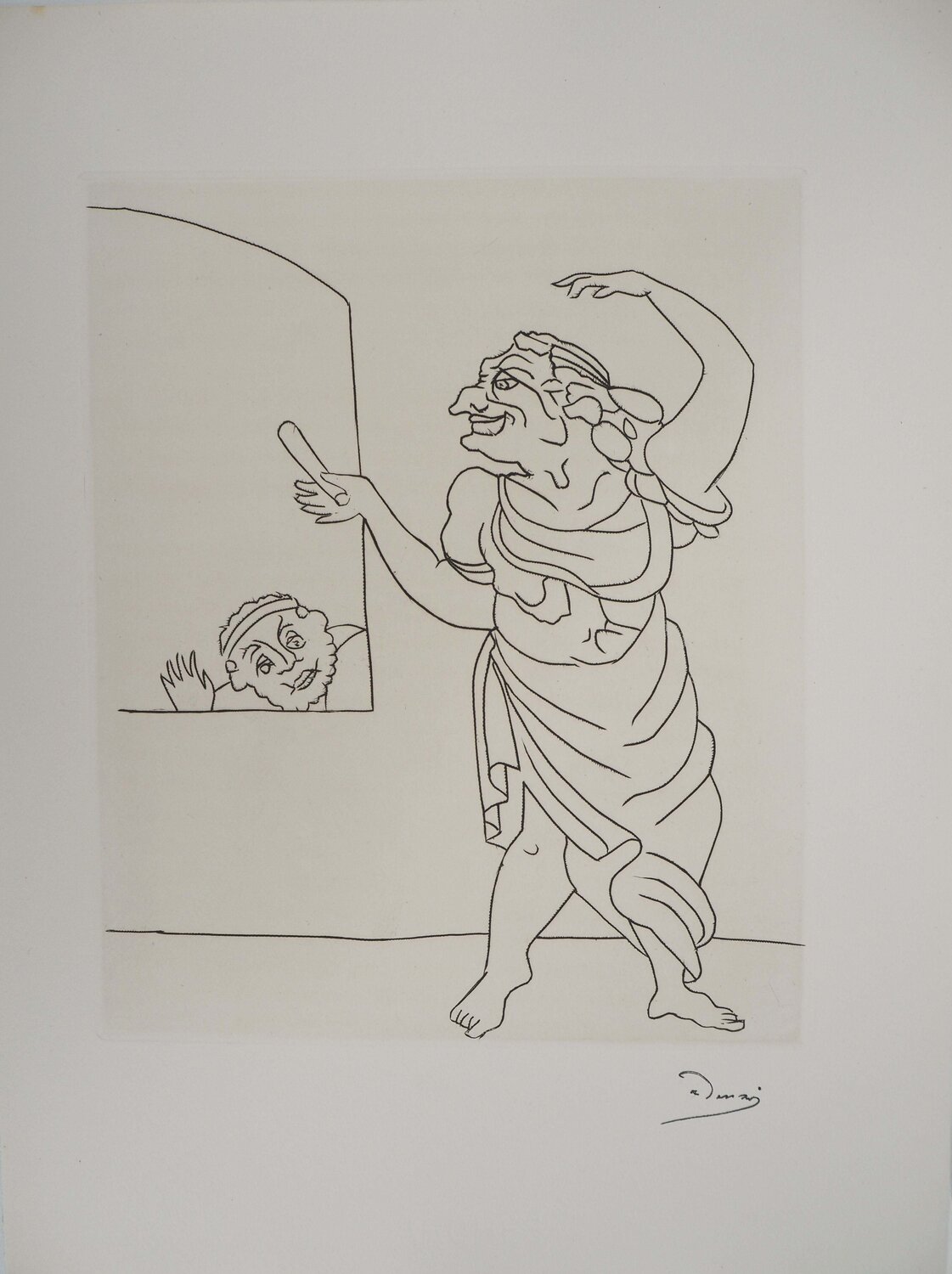 Acteur sur scène et visiteur André Derain Édition à vendre