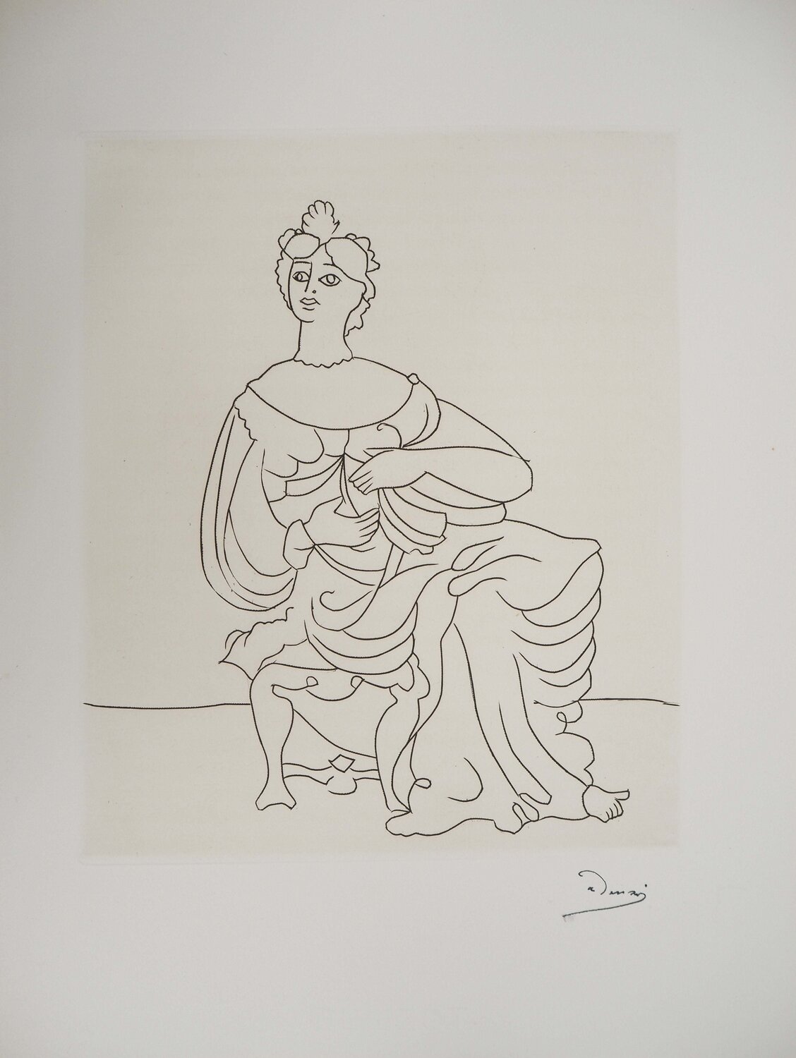 Femme en grande robe André Derain Print for sale