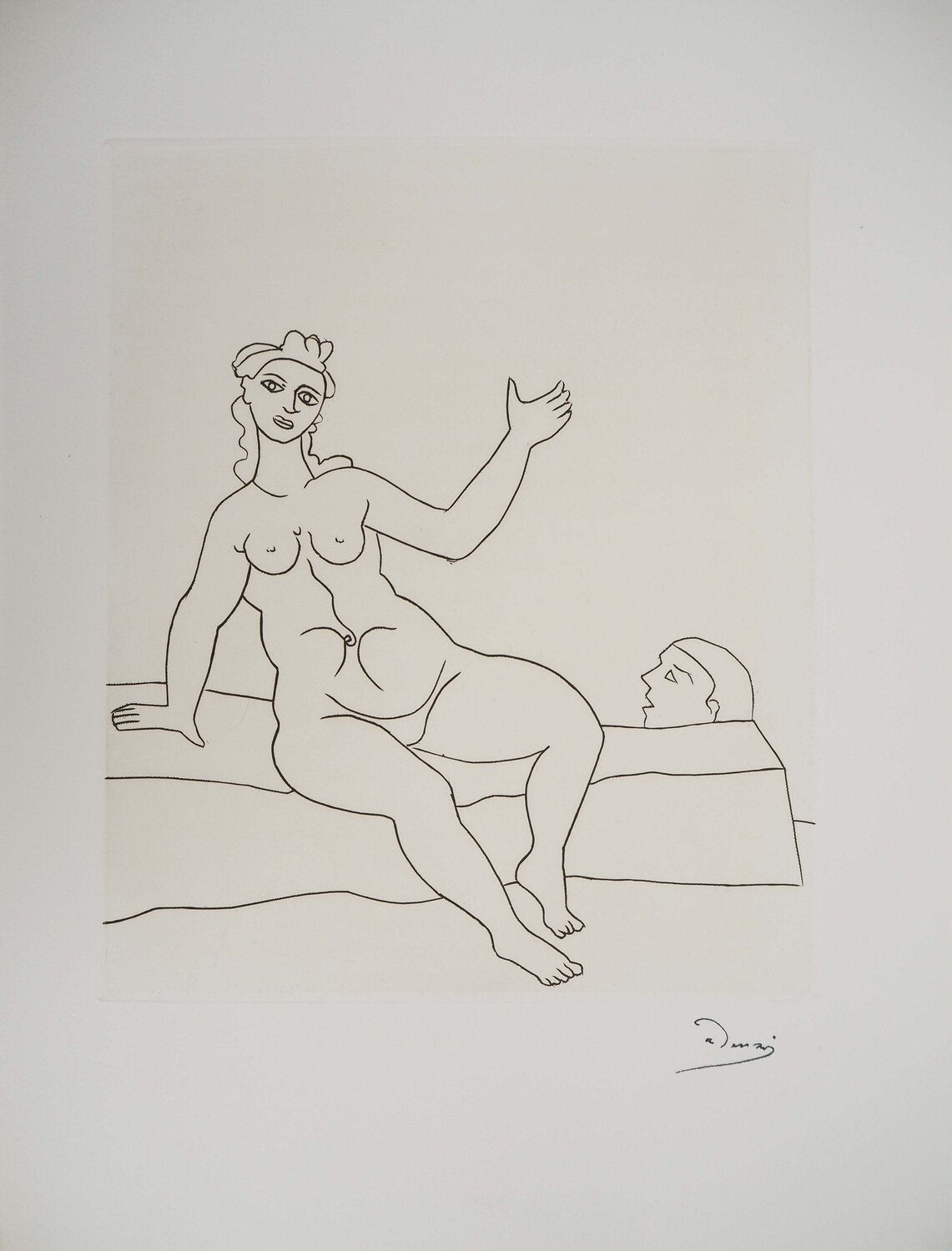 Grand nu et amant caché André Derain Édition à vendre