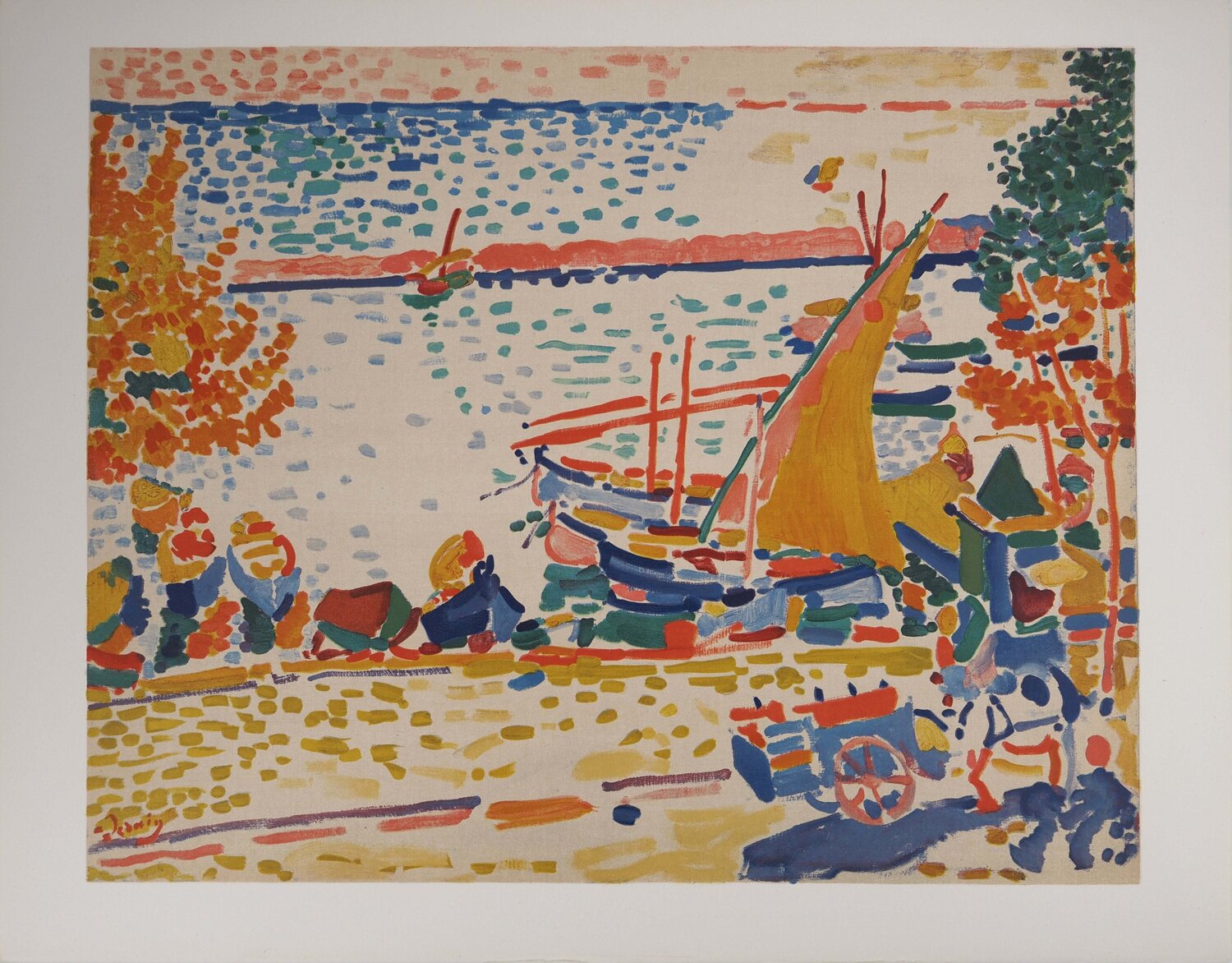 Port de Collioure fauve André Derain Afdruk te koop