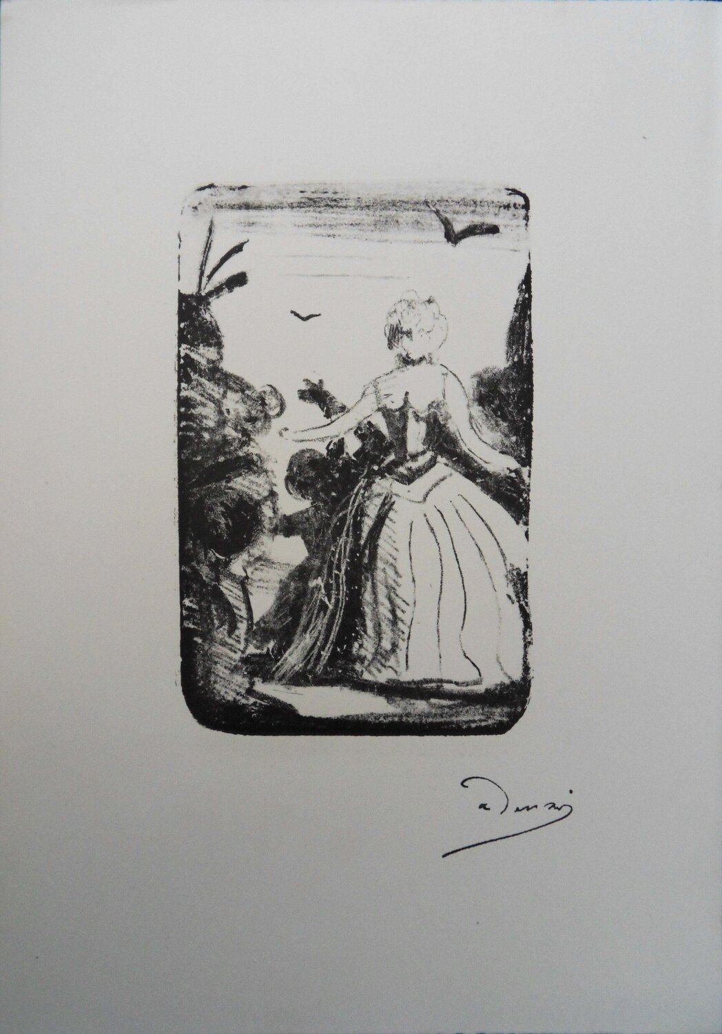 L’arrivée, bateaux à l’horizon, Lithographie originale signée André Derain Print for sale