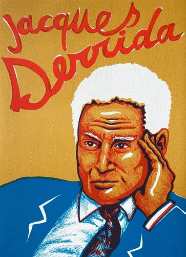 Deux rives une mer - Jacques Derrida de Hervé Di Rosa, Impresión a la venta en Singulart