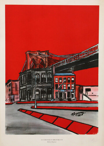 A Corner in Brooklyn (large) by Burhan Dogançay, 인쇄 for Sale on Singulart