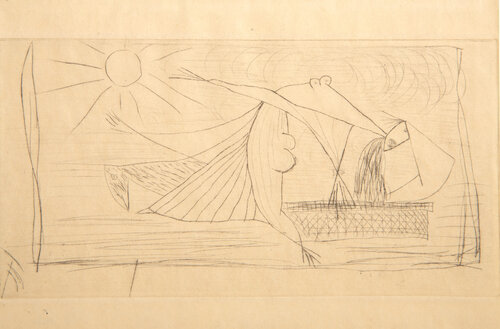 Figure in Landscape by Óscar Domínguez, Print for Sale on Singulart