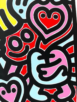 Mr Doodle　版画　Doodle Hug DOODLE HUG ! by Mr Doodle (2023) : Print Screen Printing